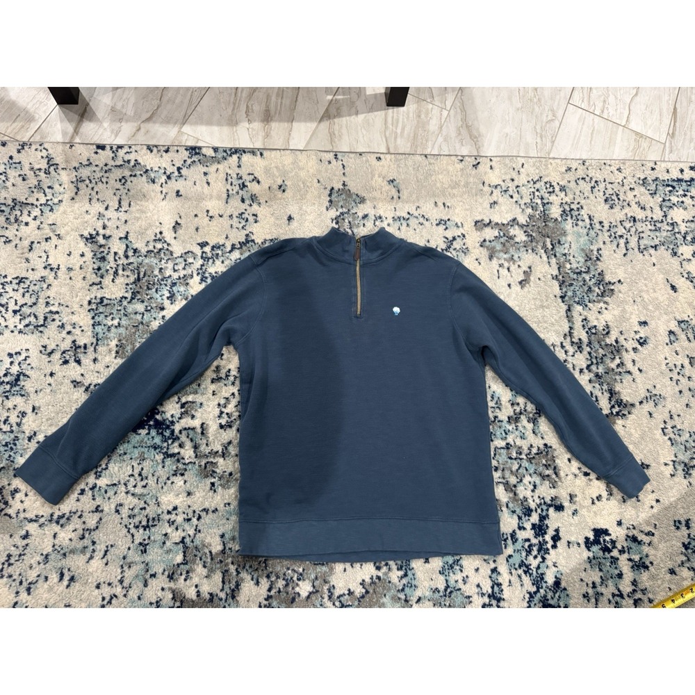 South Shirt 1/4 Zip Pullover Blue‎ Men's Large